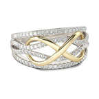 Infinity Ring in Gold & Diamond for Women