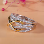 Infinity Ring in Gold & Diamond for Women