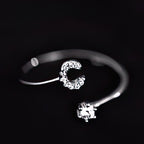 Initial ring for women - letter