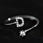 Initial ring for women - letter
