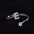 Initial ring for women - letter