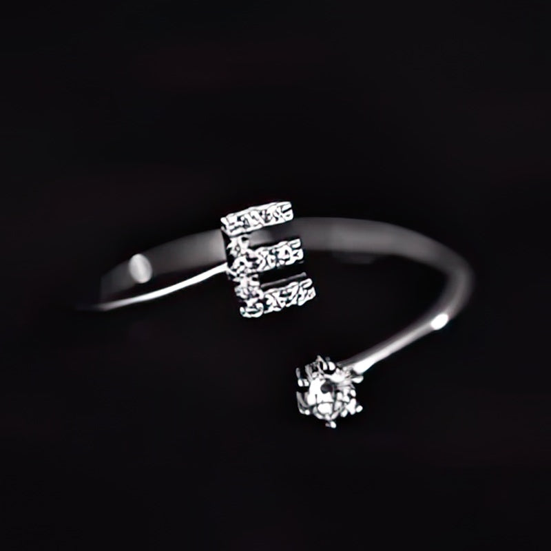 Initial ring for women - letter