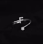 Women's initial ring f