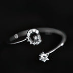 Initial ring for women - letter