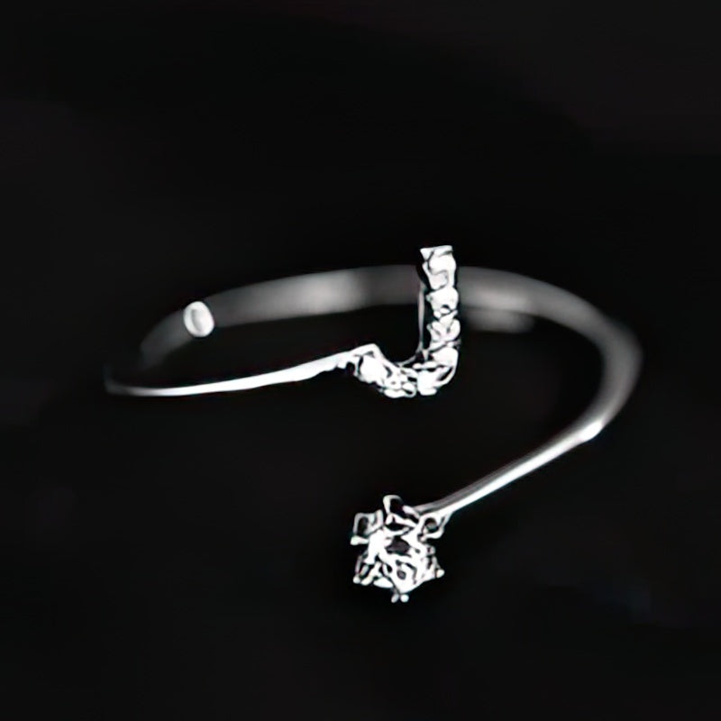 Initial ring for women - letter