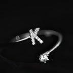 Initial ring for women - letter