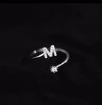 Women's initial ring m