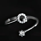 Initial ring for women - letter