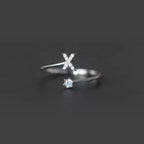 Women's initial ring x