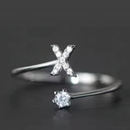 Initial ring for women - letter