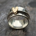 Large Gold Heart Ring