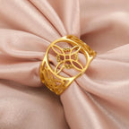 Women's Witch's Knot Protection Ring Wiccan gold