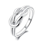 Women's knot ring in silver