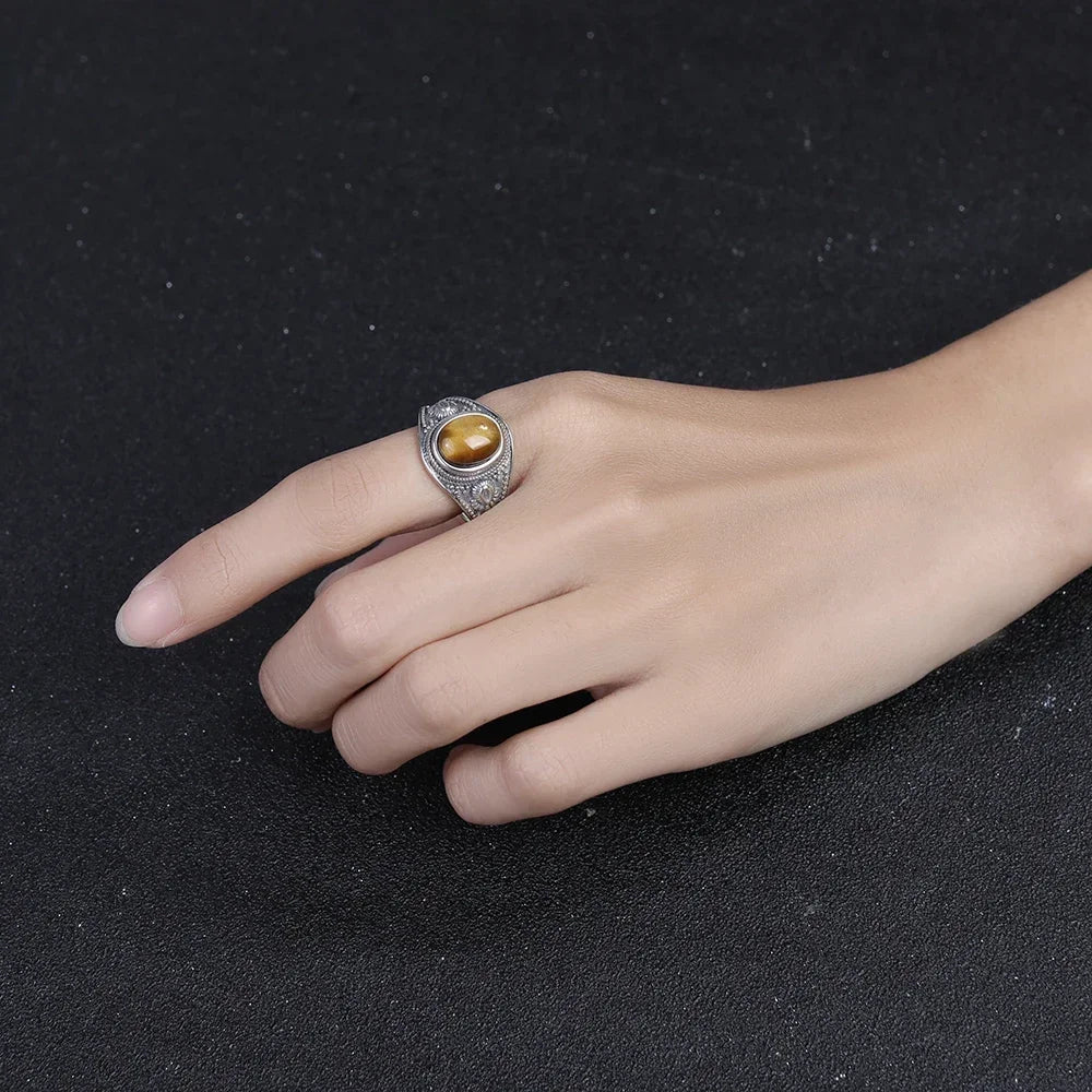 Tiger's Eye Ring Women