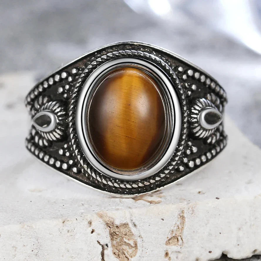 Tiger's Eye Ring Women