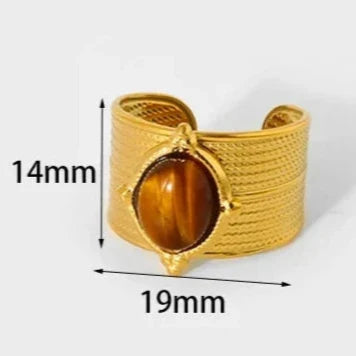 Women's Tiger's Eye Gold Ring