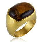 Tiger's Eye and gold ring