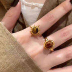 Oval Tiger Eye Ring