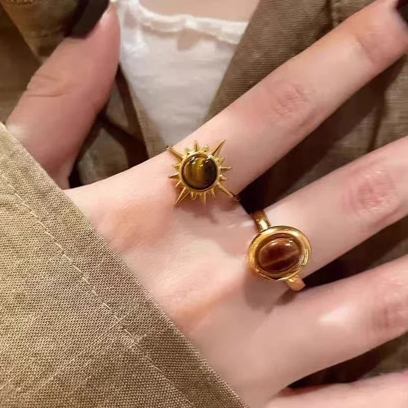 Oval Tiger Eye Ring