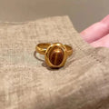 Oval Tiger Eye Ring