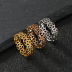 Pentacle Witchcraft Women’s Ring Wiccan Gold