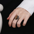 Women's Tiger's Eye Stone Ring