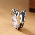 Silver Feather Ring for Women