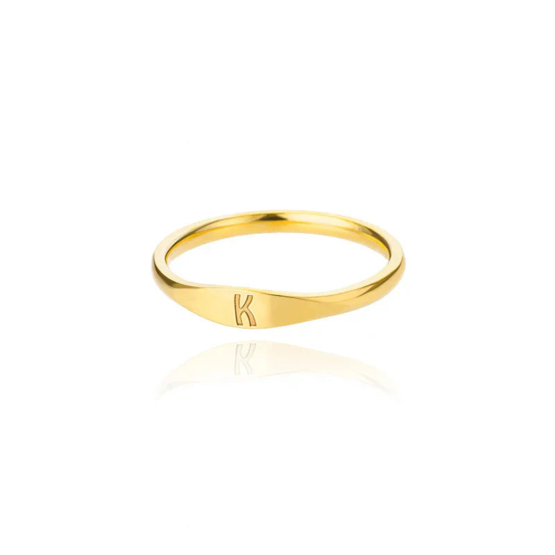 Women's initial ring k