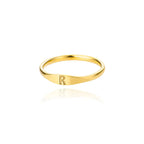 Women's initial ring r