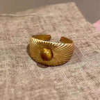 Retro Tiger's Eye Protection Ring