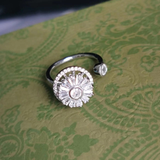 Women's Anti-Stress Rotating Ring silver
