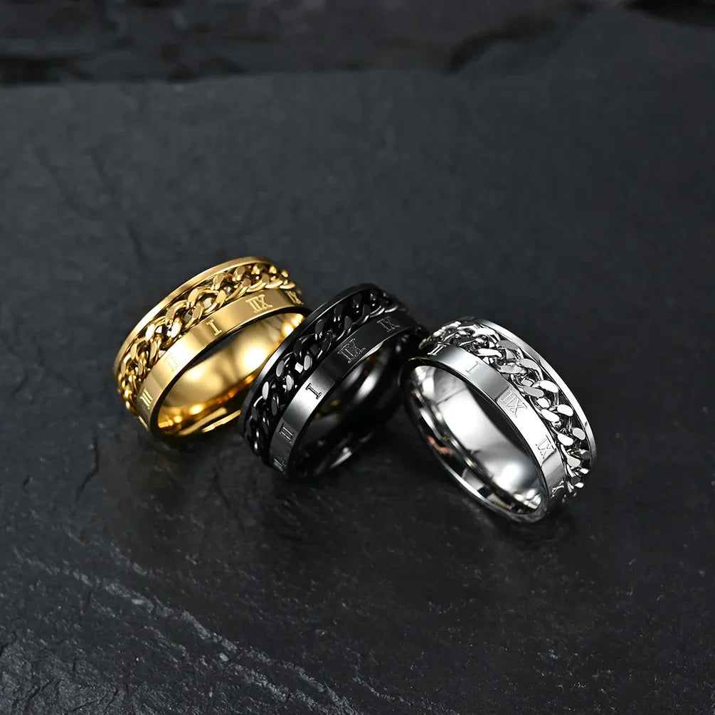 Anti-Stress Spinner Ring for Men