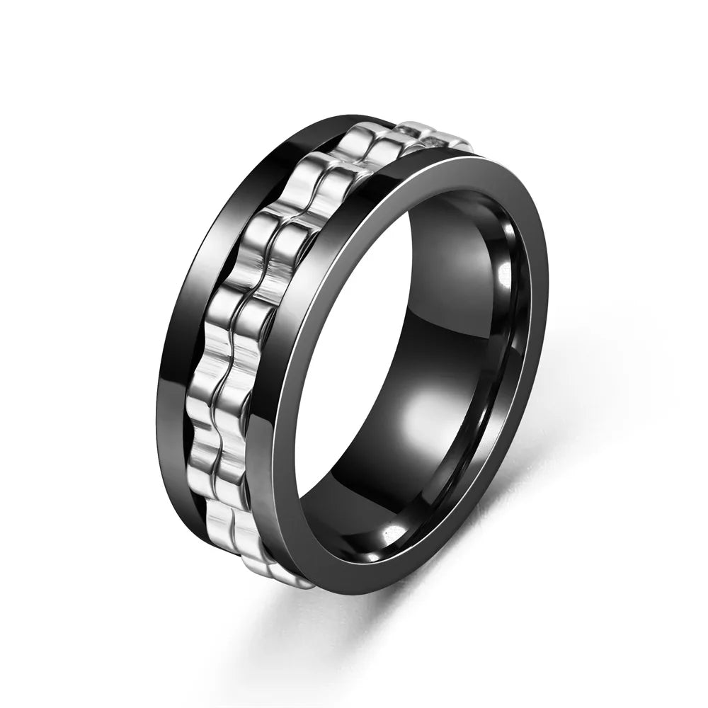 Rotating Anxiety Ring for Men 2