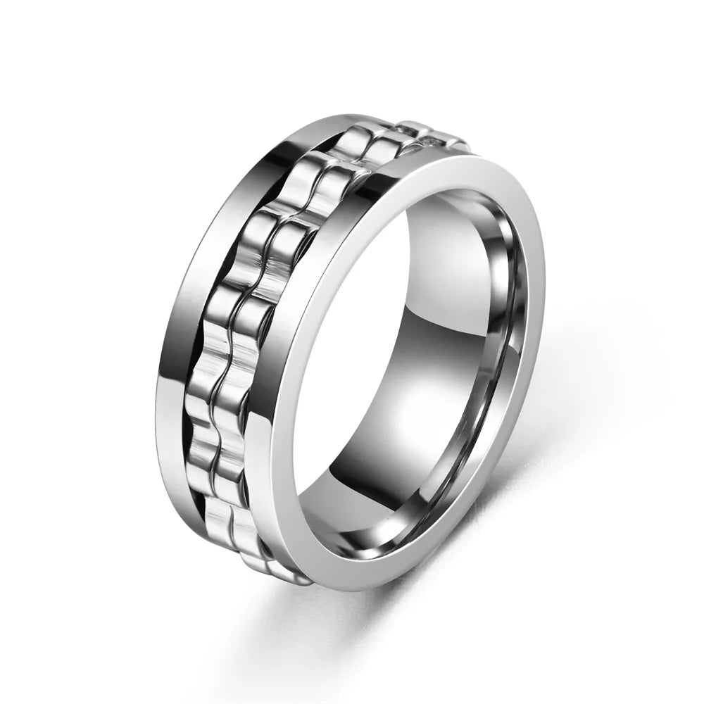 Rotating Anxiety Ring for Men 8