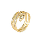 Reptile Snake Ring for Women gold