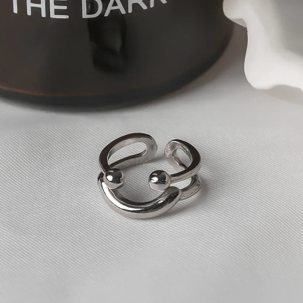 Smiley Smile Ring against Anxiety
