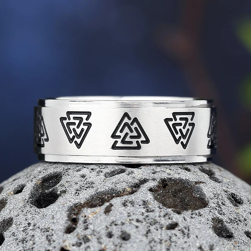 Viking Valknut Style Men's Ring