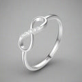 Infinity Symbol Ring Women's Zircon Ring