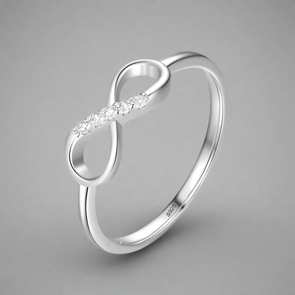 Infinity Symbol Ring Women's Zircon Ring