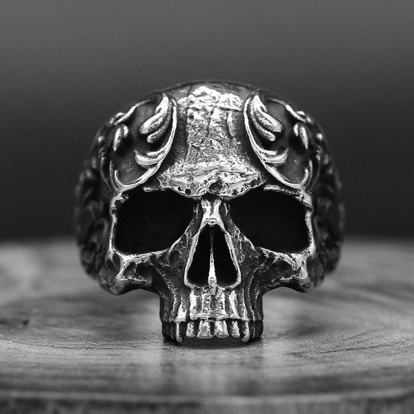 Skull Ring Steel without crown