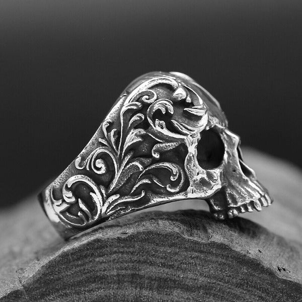 Skull Ring Steel without crown