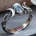 Triple Moon Witchcraft Women’s Wiccan Stone Ring