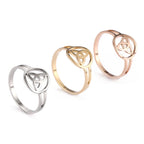 Irish Trinity Knot Triquetra Ring gold
