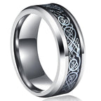 Viking Jarl ring in silver and black