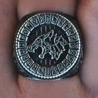 Viking Fenrir Wolf Ring
