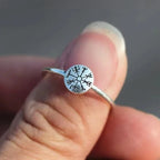 Viking Vegvisir Silver Ring