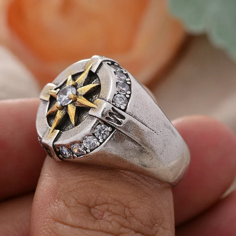 Vintage Compass Ring