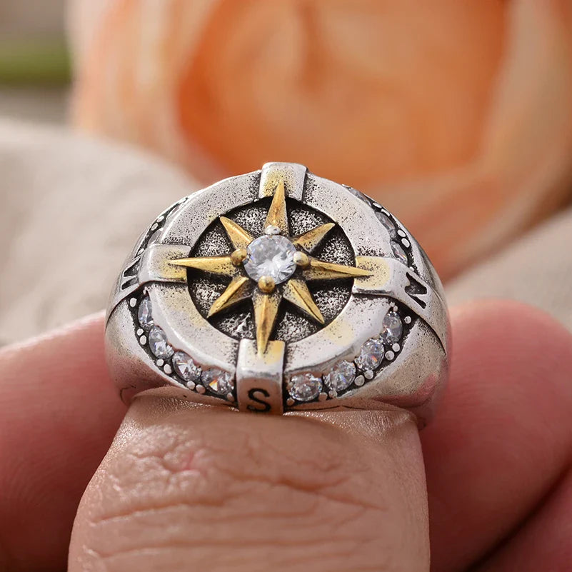 Vintage Compass Ring