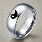 Yin Yang Silver Ring