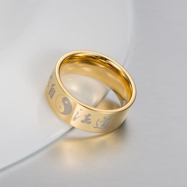 Yin Yang Ring Gold